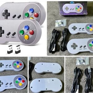 2 Pack 2.4 GHz Wireless USB Controller Compatible with
SNES
